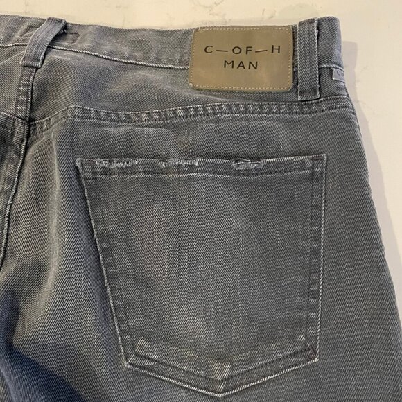 Citizens of Humanity Core 5 Pocket Distressed Cotton Poly Denim Jeans Grey Sz 33 - Picture 8 of 14